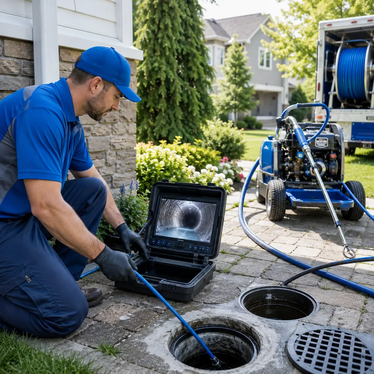 Outdoor drain cleaning professionals serving Retsof, NY